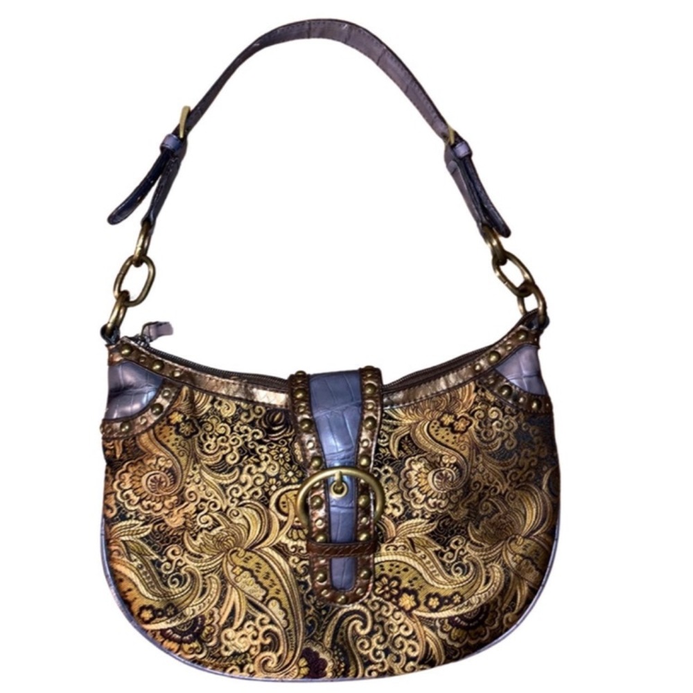 Vintage Nine West Brocade Shoulder Bag